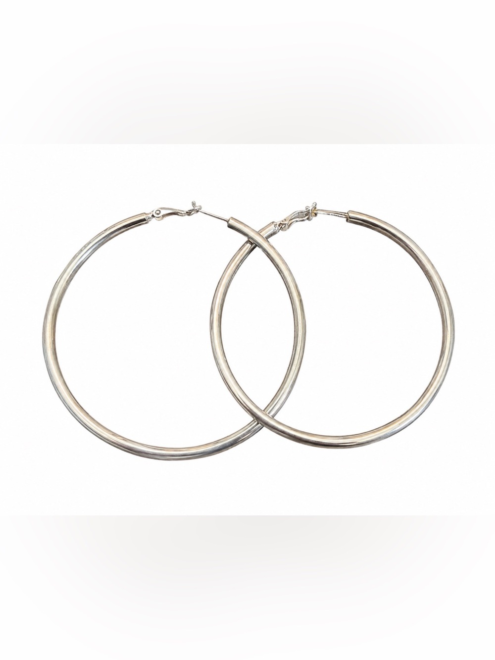 Chic Silver Hoop Earrings
